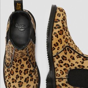 Dr. Martens Flora Leopard Print Chelsea Boots US 6